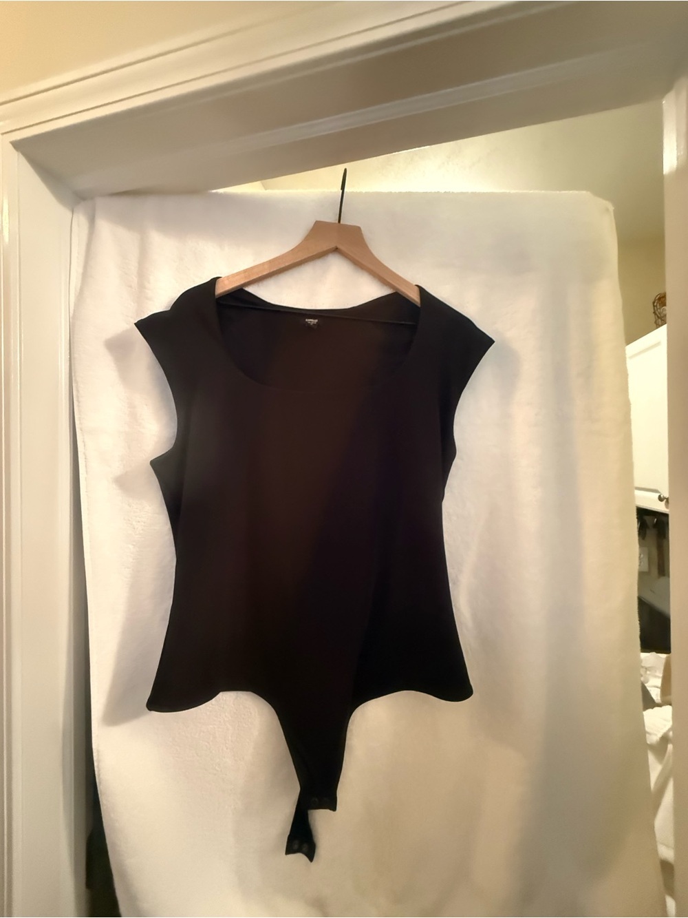 Express Black Cap Sleeve Bodysuit